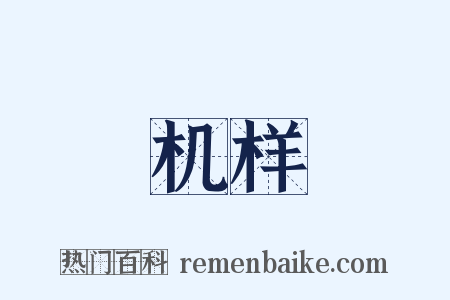 机样是什么意思的图片